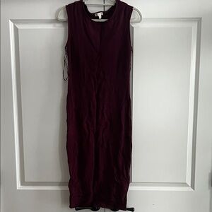 Lila Rose Deep Purple Midi Dress